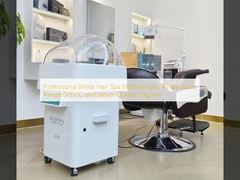Professional White Hair Spa Machine with Temperature Range 0-55°C and Steam Output 30g/min